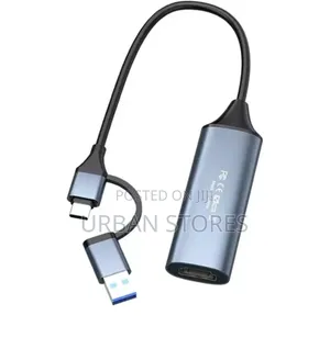 Video Capture Card Input Hdmi to USB 3.0 a and USB C