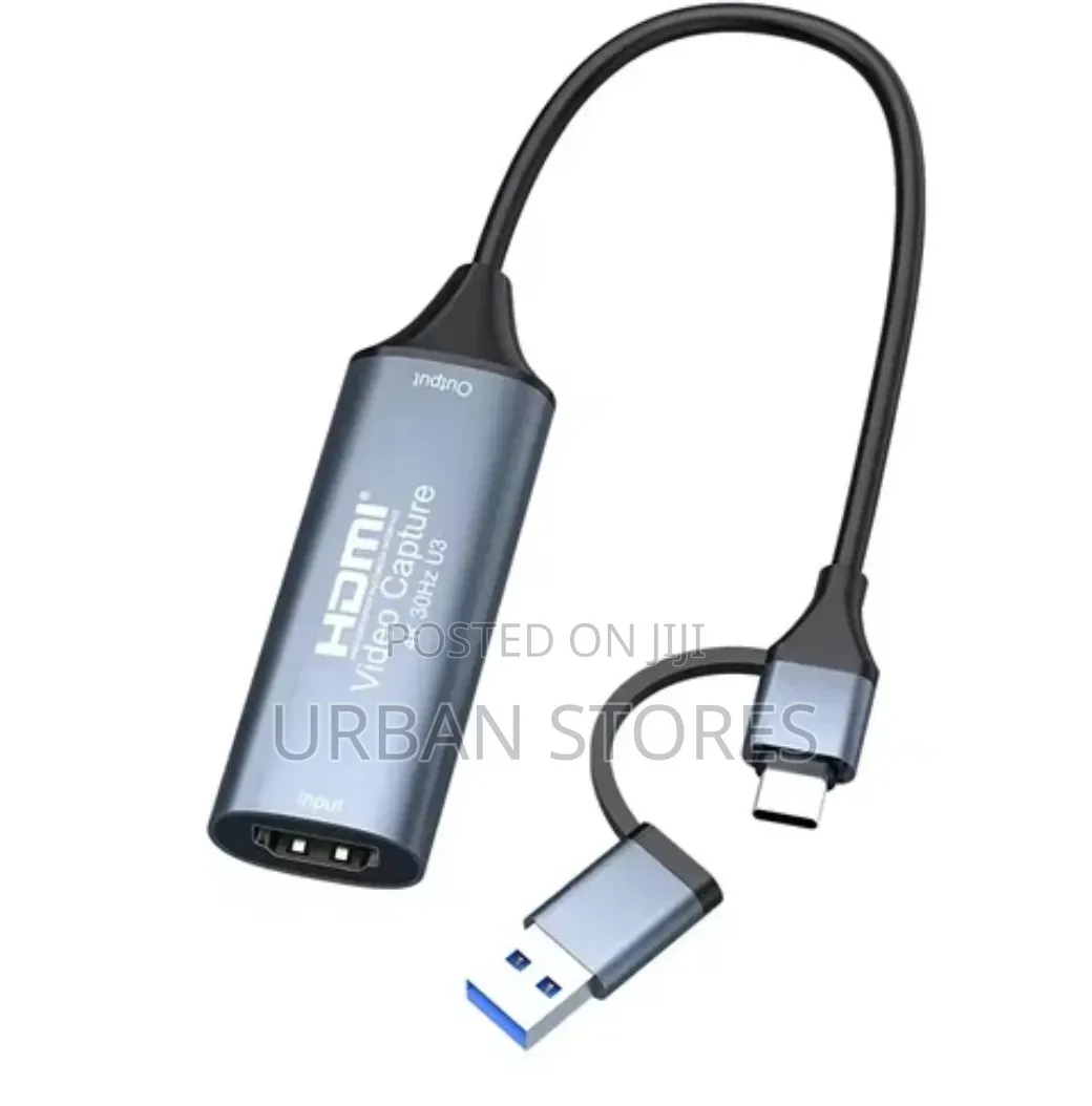 Video Capture Card Input Hdmi to USB 3.0 a and USB C