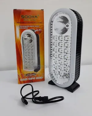 Emergency Portable Flashlight Rechargeable Lamp 21 LED + Battery