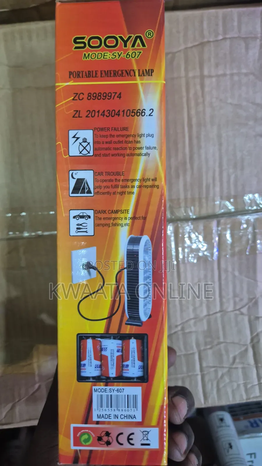 Emergency Portable Flashlight Rechargeable Lamp 21 LED + Battery