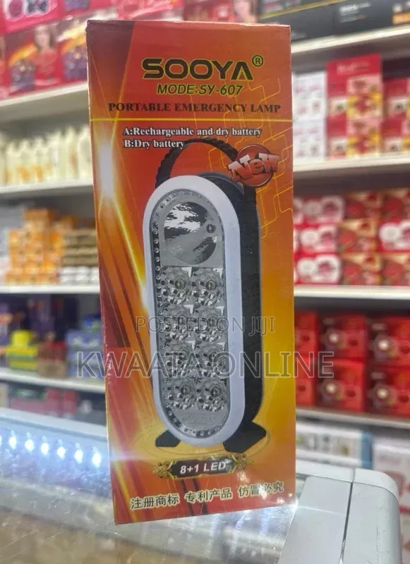 Emergency Portable Flashlight Rechargeable Lamp 21 LED + Battery