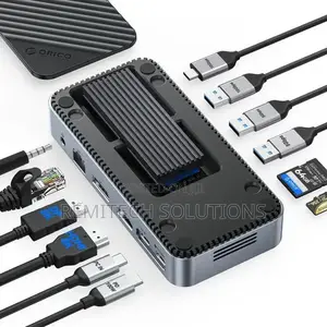 ORICO 10-in-1 USB-C Docking Station/M.2 SSD Enclosure, M.2 NVMe