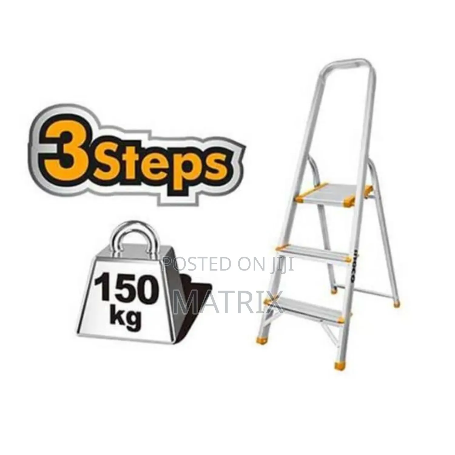 INGCO Aluminium Household Ladder 3 StepS