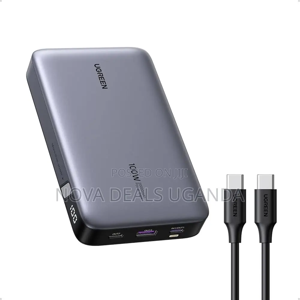 UGREEN Power Bank 20000mAh, 100W Laptop Fast Charging Portable Charger