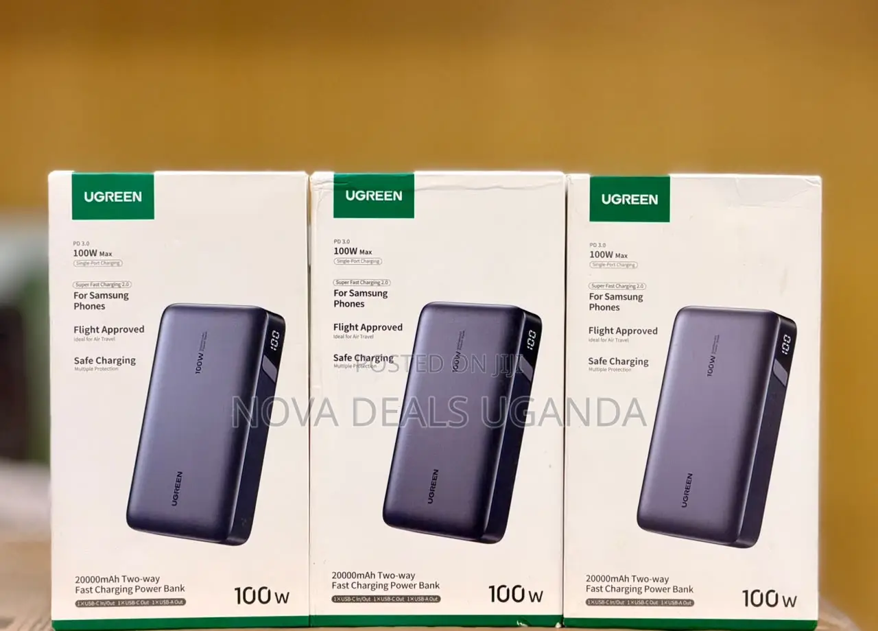 UGREEN Power Bank 20000mAh, 100W Laptop Fast Charging Portable Charger