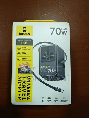 Baseus Travel Adapter With Gan 70w