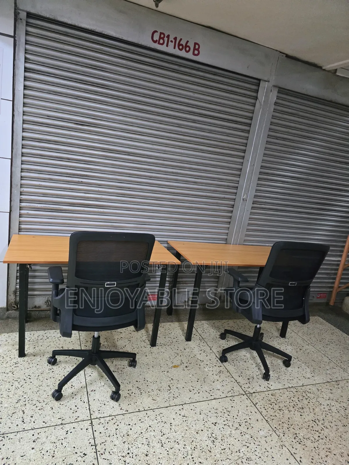 Simple Office Laptop Table and Chair (1 Chair and Table)