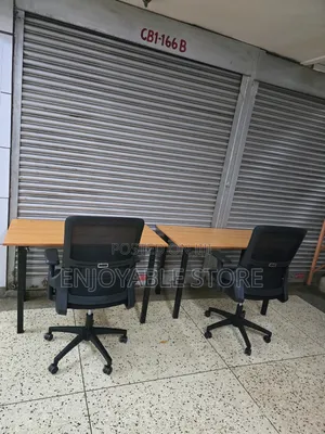 Simple Office Laptop Table and Chair (1 Chair and Table)