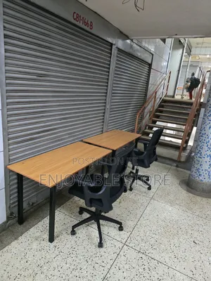 Simple Office Laptop Table and Chair (1 Chair and Table)