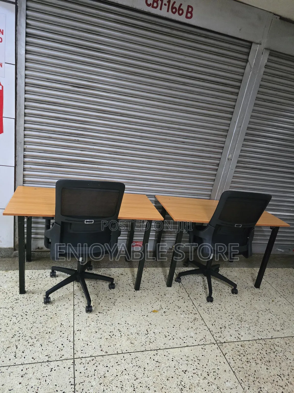 Simple Office Laptop Table and Chair (1 Chair and Table)