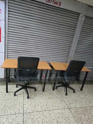Simple Office Laptop Table and Chair (1 Chair and Table)