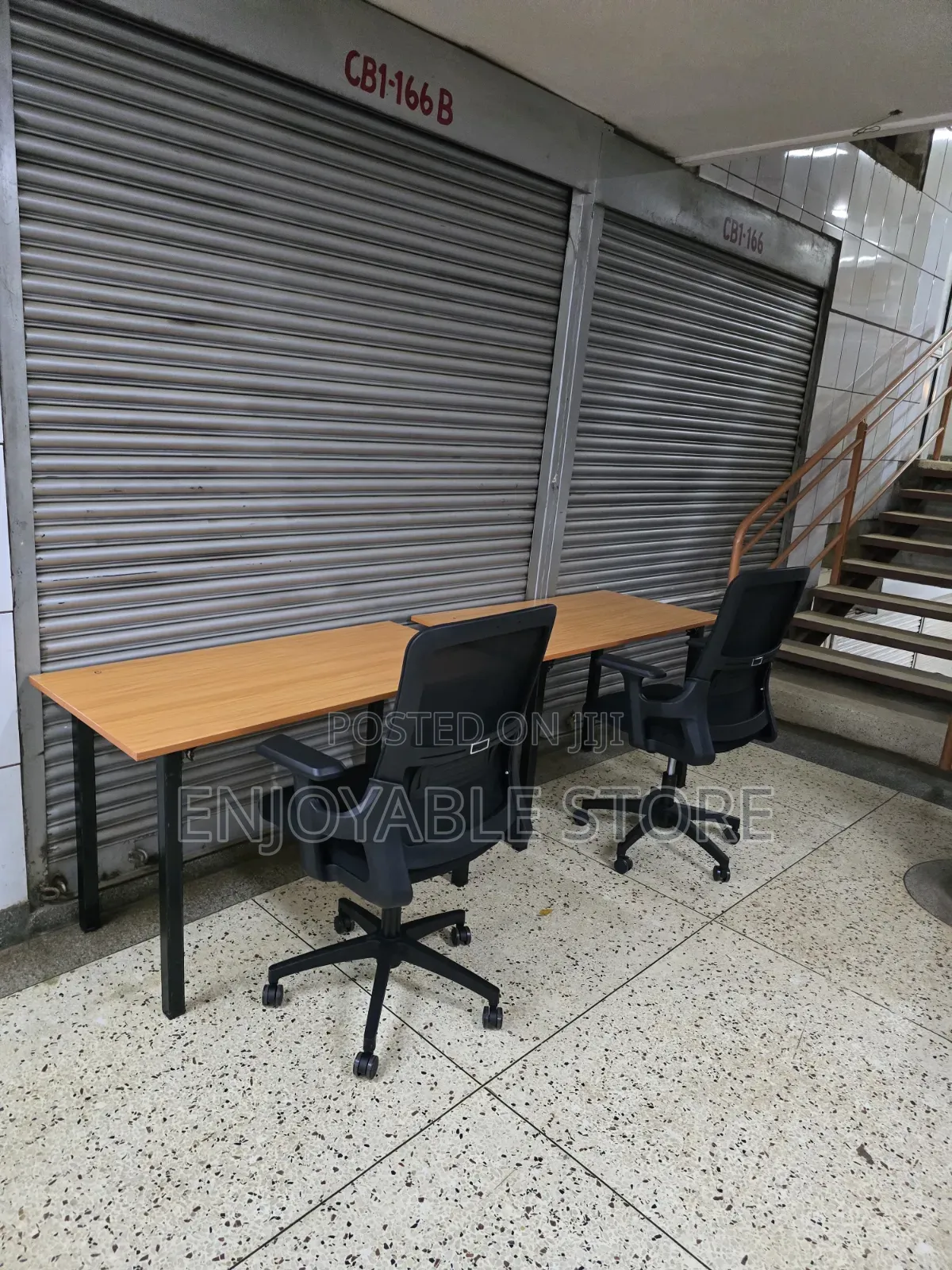Simple Office Laptop Table and Chair (1 Chair and Table)
