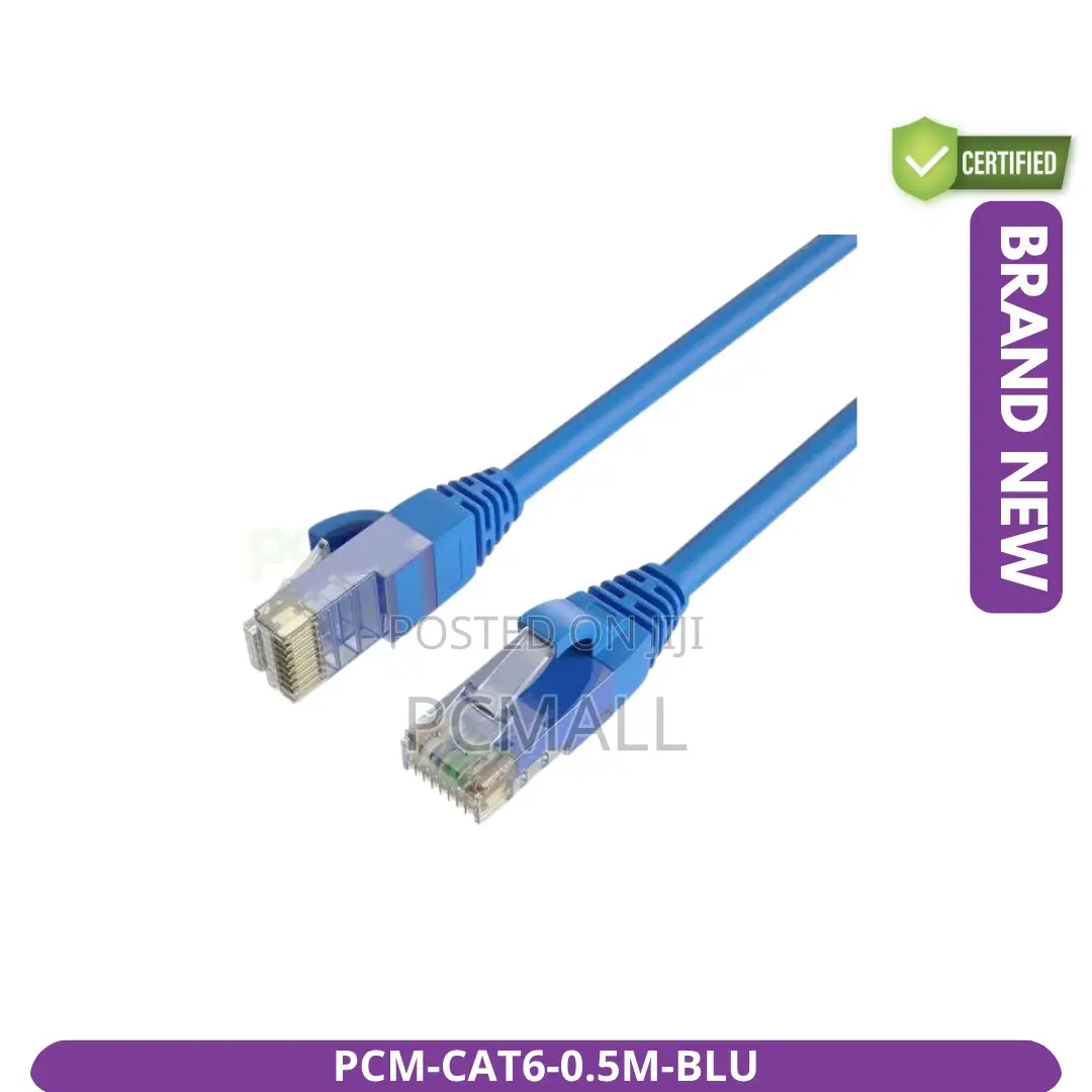Cat6 LAN Patch Cable 0.5m Blue New – Stable Internet