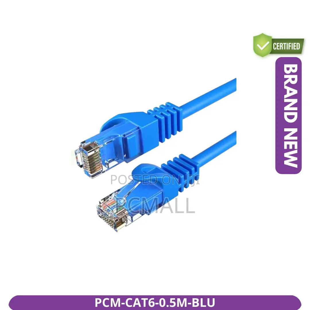 Cat6 LAN Patch Cable 0.5m Blue New – Stable Internet