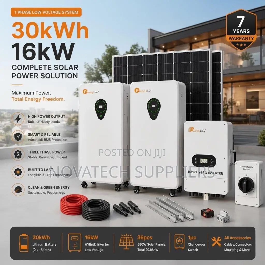 30kWh Felicity Lithium Hybrid Solar System 16kVA Complete Kit
