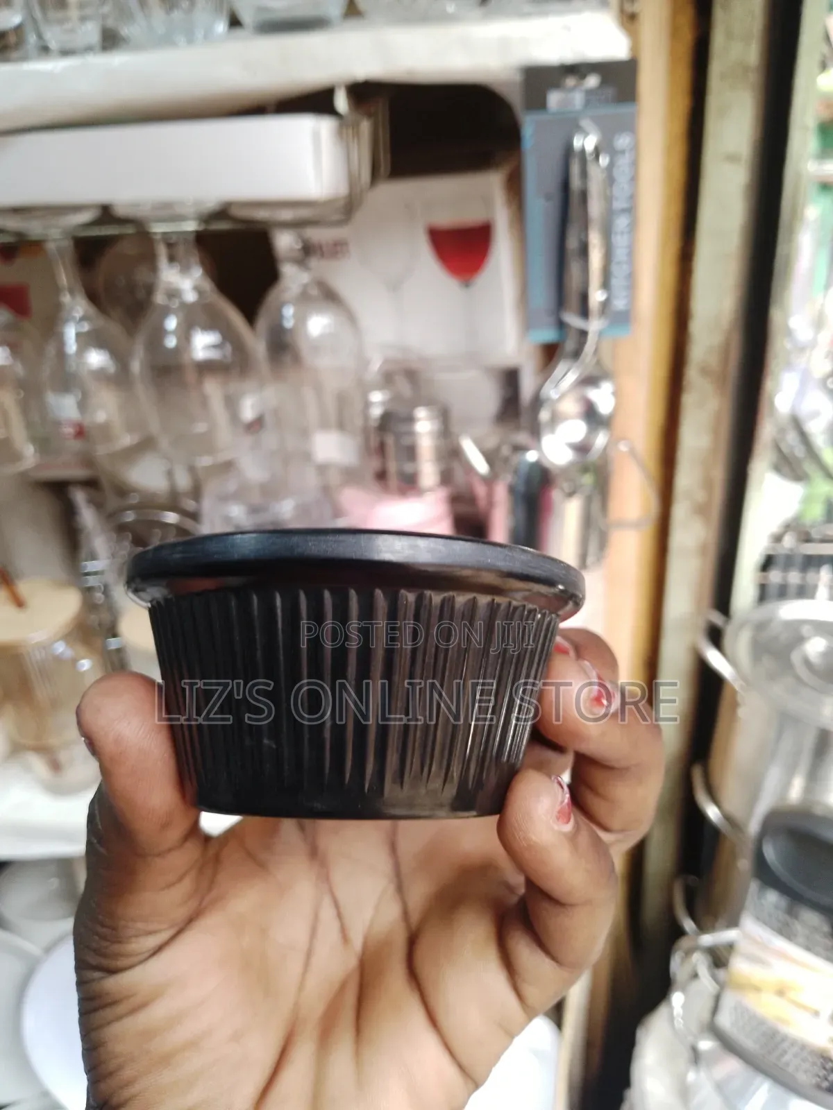 12 Piece of Ramekins Matte Black Melamine Dipping Sauce Bowl