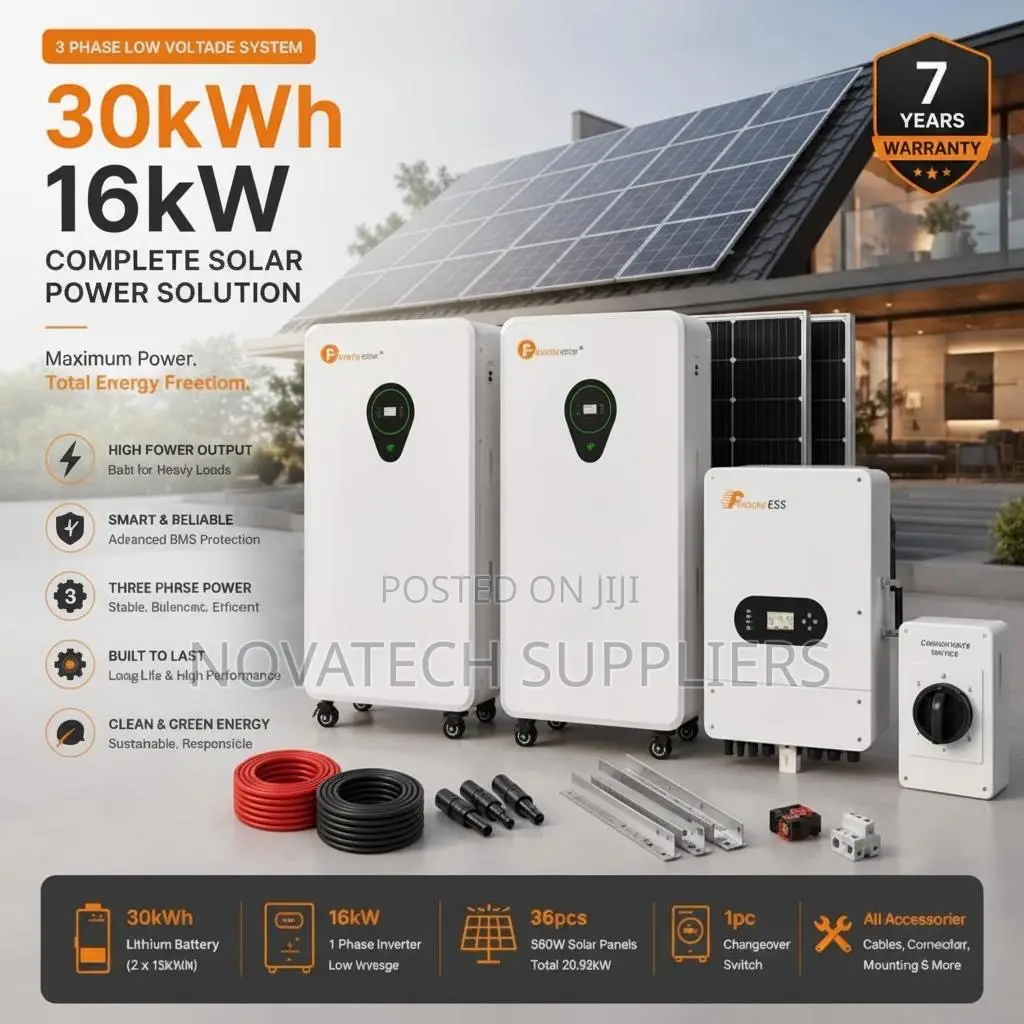 Complete 30kWh Felicity Hybrid Solar Power System With BMS NovaTech