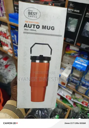 Best Choice Brand 30oz (900mL) Insulated Stainless Steel Auto Mug.