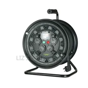 Heavy-Duty Industrial Extension Cable Reel Charger Digital EnergyMeter