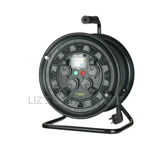 Heavy-Duty Industrial Extension Cable Reel Charger Digital EnergyMeter
