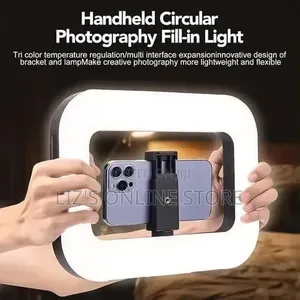 Gadgets Way E30 Square Selfie Ring Light Cell Phone Holder