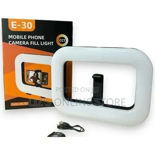 Gadgets Way E30 Square Selfie Ring Light Cell Phone Holder