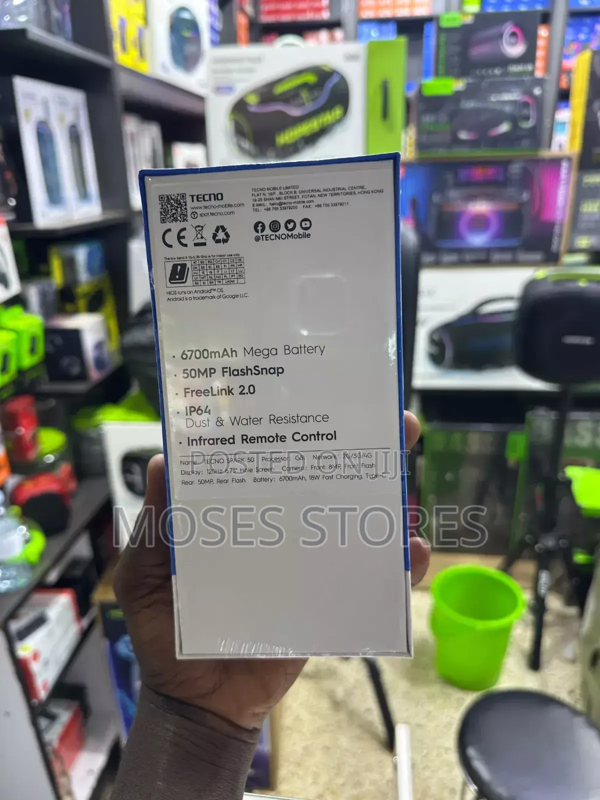 New Tecno Spark 50 128 GB Black