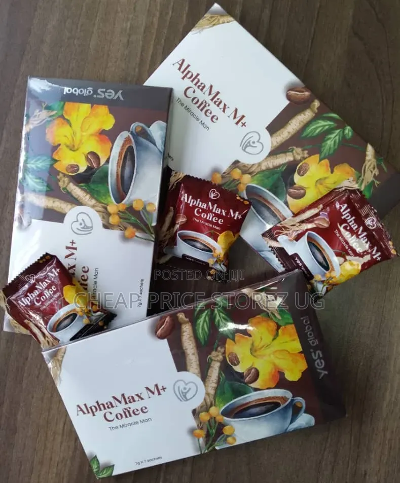 AlphaMax M+ Coffee Miracle Man Functional Beverage Marketed for Men's