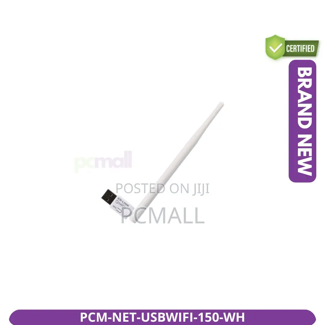 USB WiFi Adapter 150Mbps USB 2.0 New White Uganda