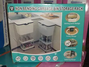 Non Bending Garbage Bin Storage Rack