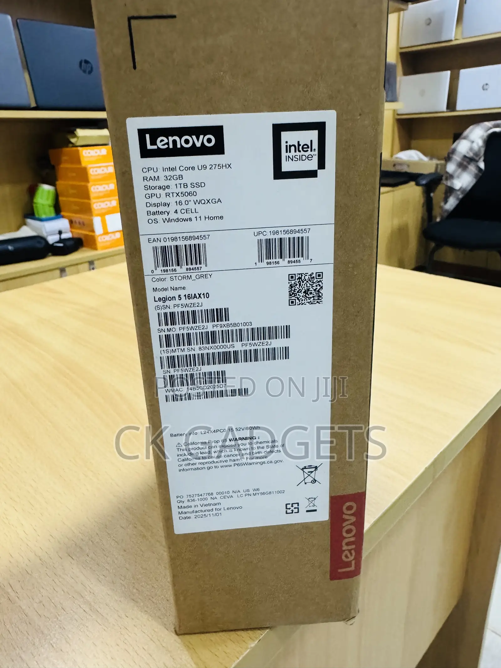 New Laptop Lenovo Legion 5 32GB Intel Core Ultra 9 SSD 1T