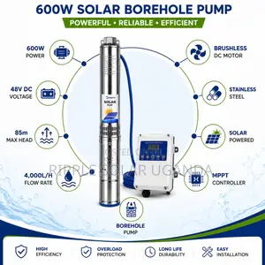 600W Solar Water Pump – 85m Head 4,000l/H 48V DC