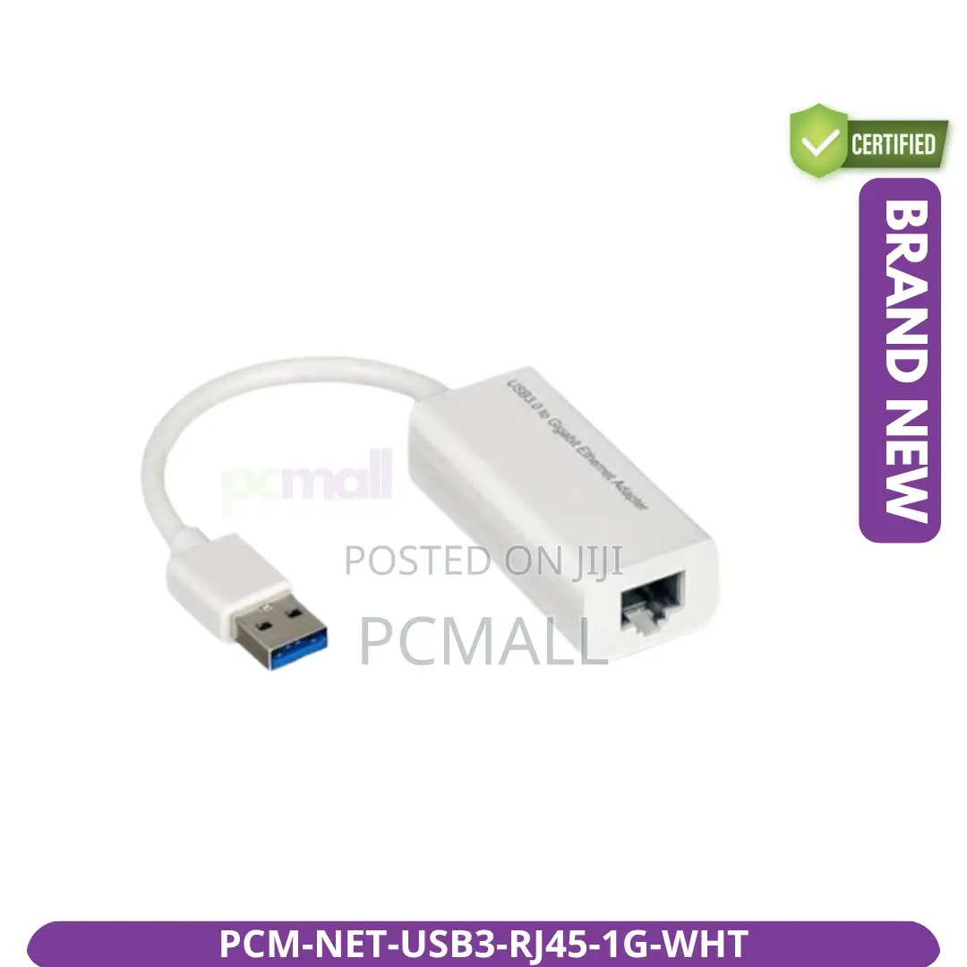USB 3.0 RJ45 Gigabit Ethernet Adapter 1000Mbps White New