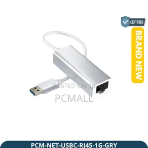 USB-C RJ45 Gigabit Adapter 1000Mbps Brand New Grey