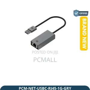 USB-C RJ45 Gigabit Adapter 1000Mbps Brand New Grey