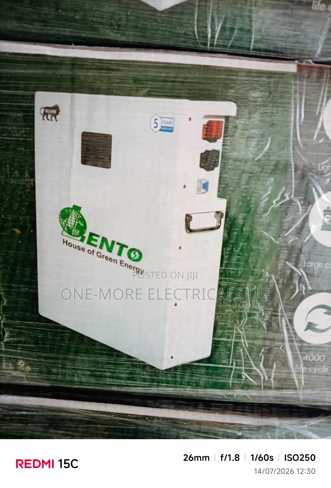 Heavy Duty Lento Lithium Iron Phosphate Battery 200ah/5kwh/24volts
