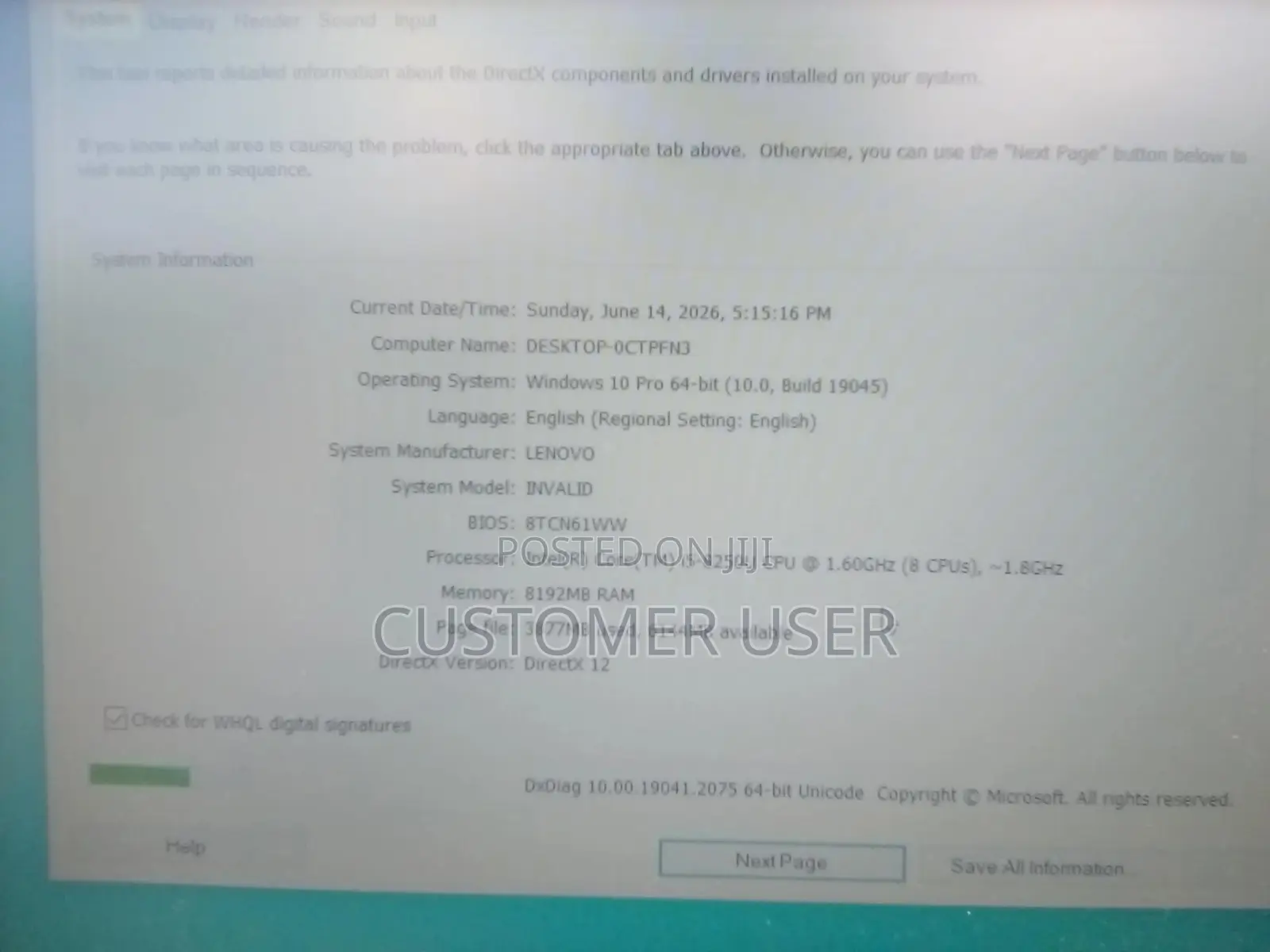 Laptop Lenovo IdeaPad 330 8GB Intel Core i5 HDD 500GB