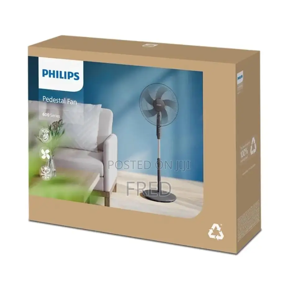 A Philips Pedestal Fan 600 Series