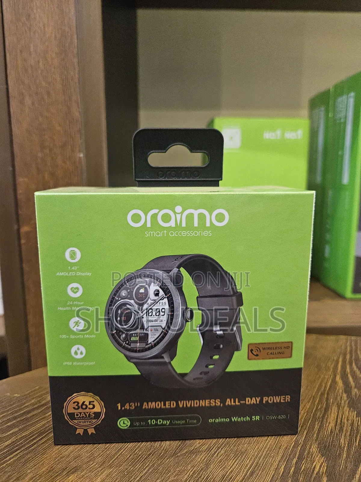 Oraimo Watch 5R 1.43'' Amoled IP68 Smart Watch 100+ Sports Smart Modes