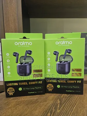 Oraimo FreePods Neo Half in Ear True Wireless Earbuds Black 50-Hr Long