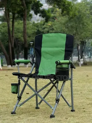 Green and Black Generic Foldable Camping Chair