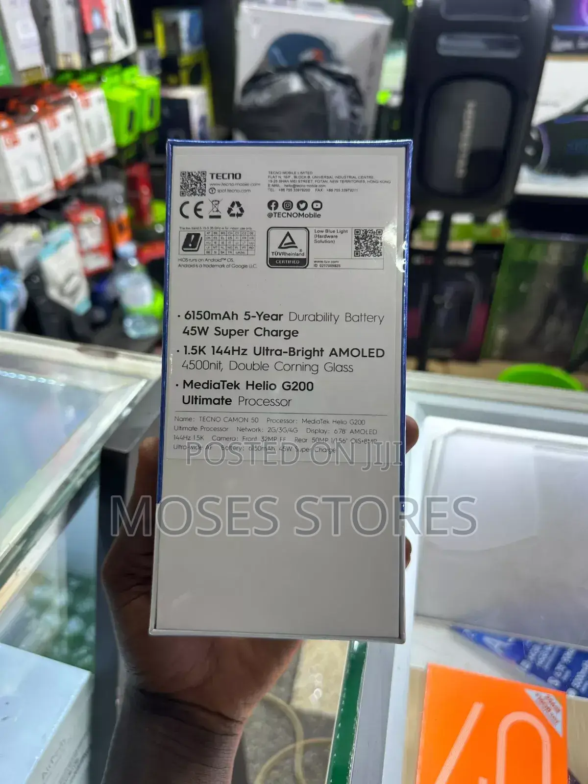 New Tecno Camon 50 256 GB Orange