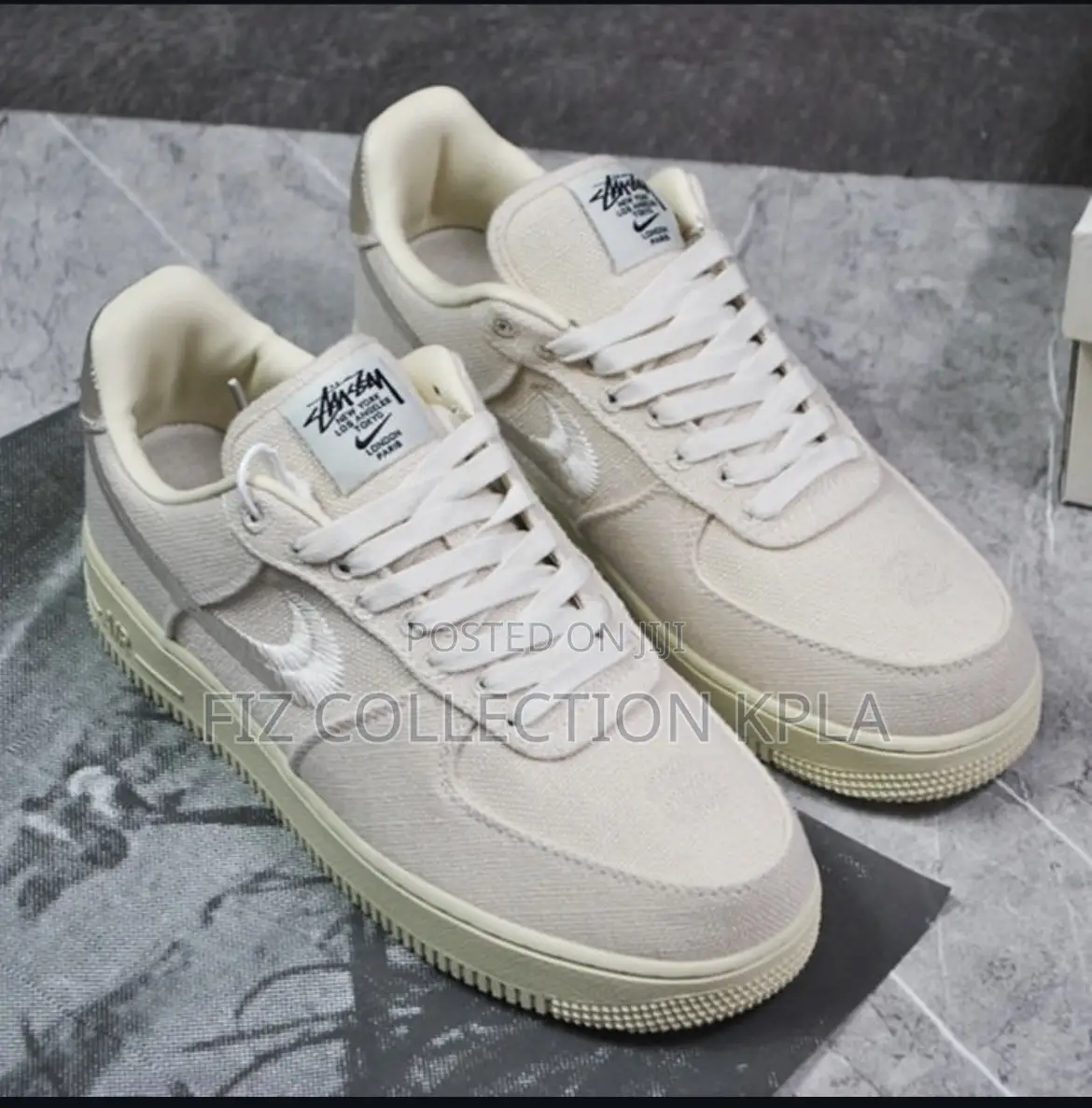Nike Air Force 1 Low Stüssy Fossil Casual Sneakers