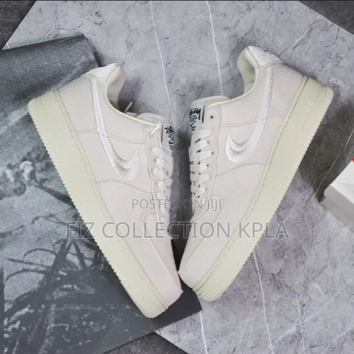 Nike Air Force 1 Low Stüssy Fossil Casual Sneakers