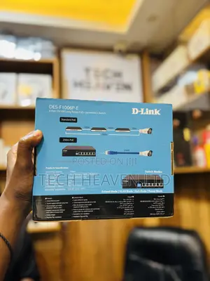 6-Port 10/100 Long Range PoE+ Surveillance Switch Dlink 6 Ports