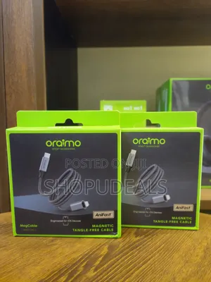 Oraimo MagCable Magnetic Tangle-Free Cables Designed for iOS Devices.