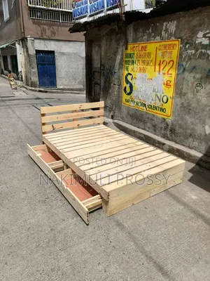 5by6 Pallet Bed With 2 Drawers