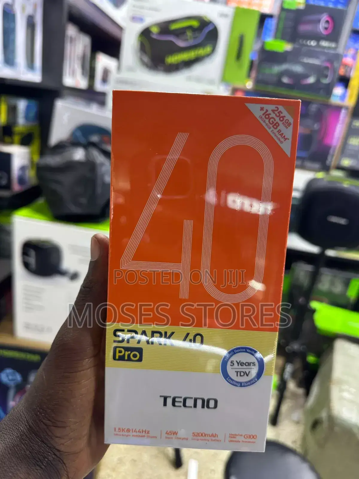 New Tecno Spark 40 Pro 256 GB Black