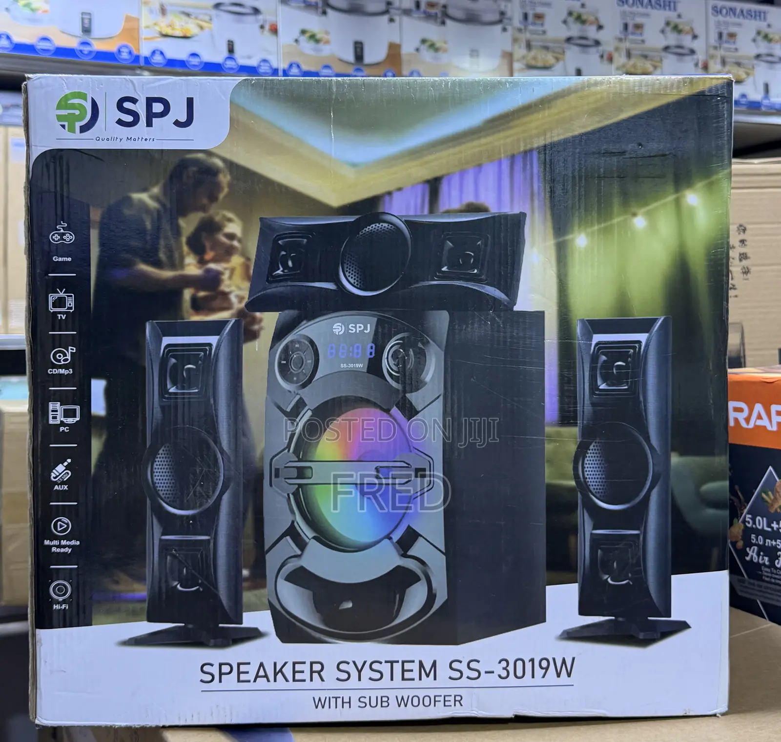 SPJ SS-3019w 3.1 Channel Multimedia Bluetooth Home Audio System