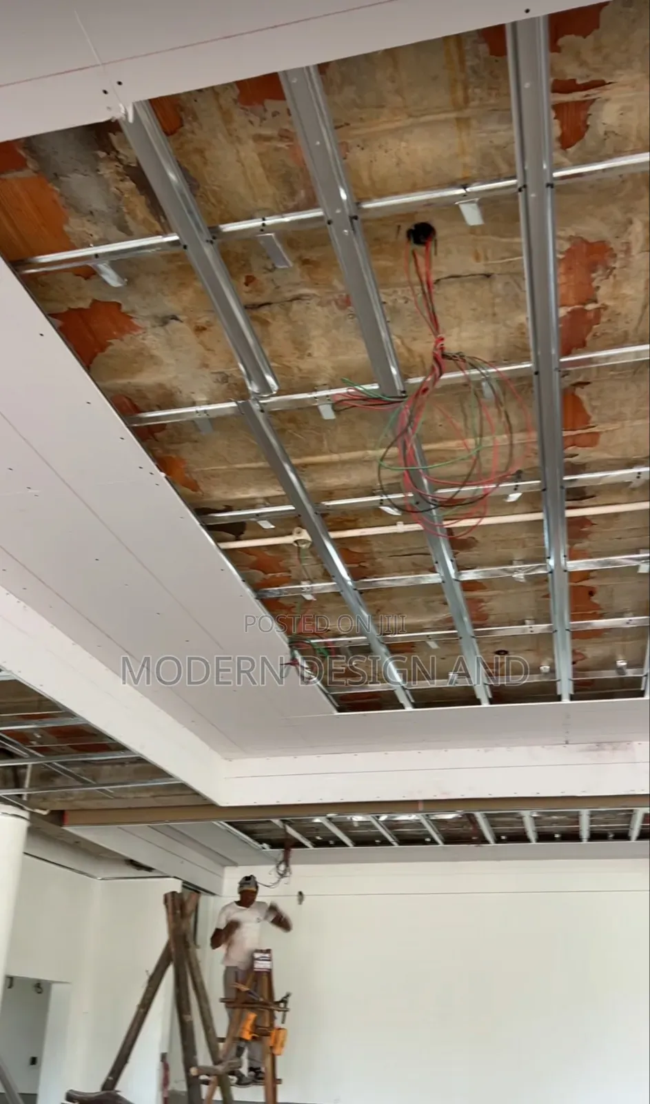 Gypsum Ceiling Ongoing Works Najjera